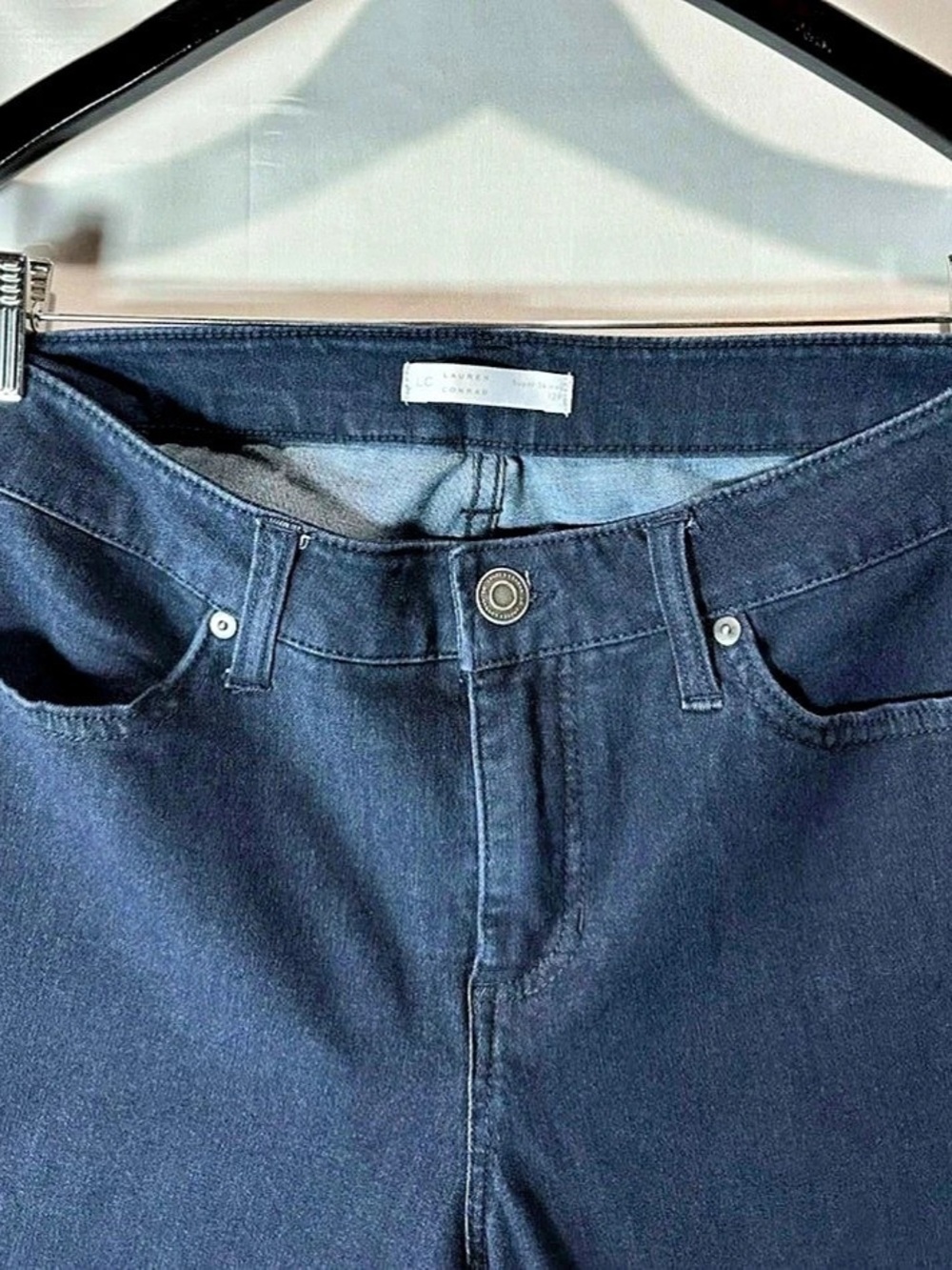 LC Lauren Conrad Super Skinny Jeans in Blue Size 12P